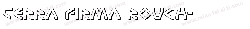 Terra Firma Rough字体转换